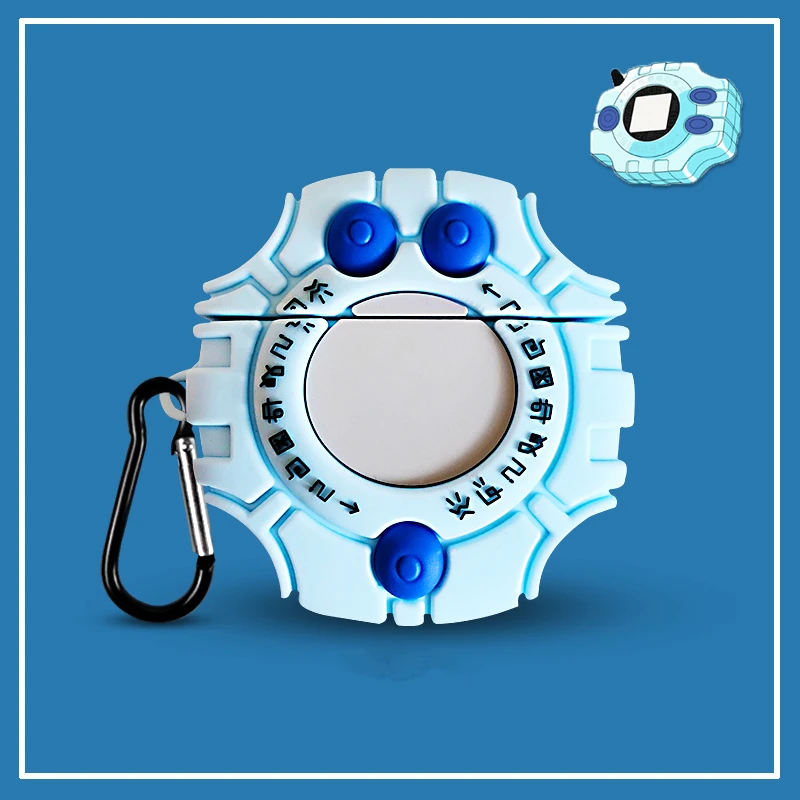 3D Милые Чехлы Digimon Monster Agumon Digivice Koromon V-mon Mochimon для Apple Airpods 1 2 силиконовый защитный