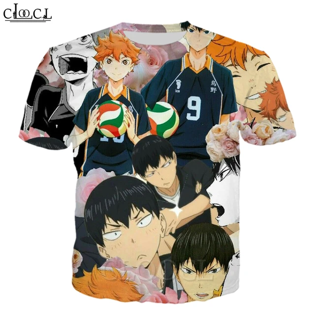 Camiseta Anime Haikyuu Volei Boys T-Shirt Anime Vôlei - Cinza