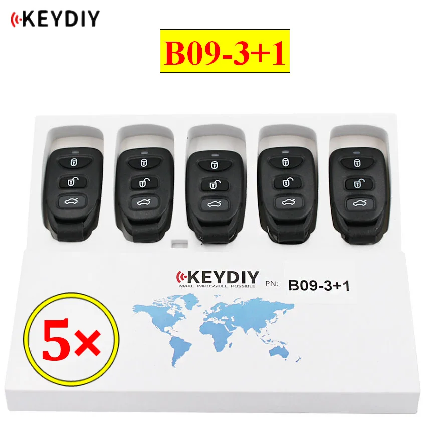 5 шт./партия KEYDIY B series B09-3+ 1 3+ 1 кнопка универсальный KD пульт дистанционного управления для KD200 KD900 KD900+ URG200 KD-X2 mini KD