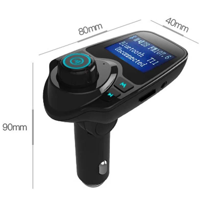 JaJaBor fm-передатчик Bluetooth A2DP беспроводной Автомобильный MP3-плеер AUX Bluetooth Play Handsfree Вызов автомобильный комплект двойной USB Автомобильное зарядное устройство