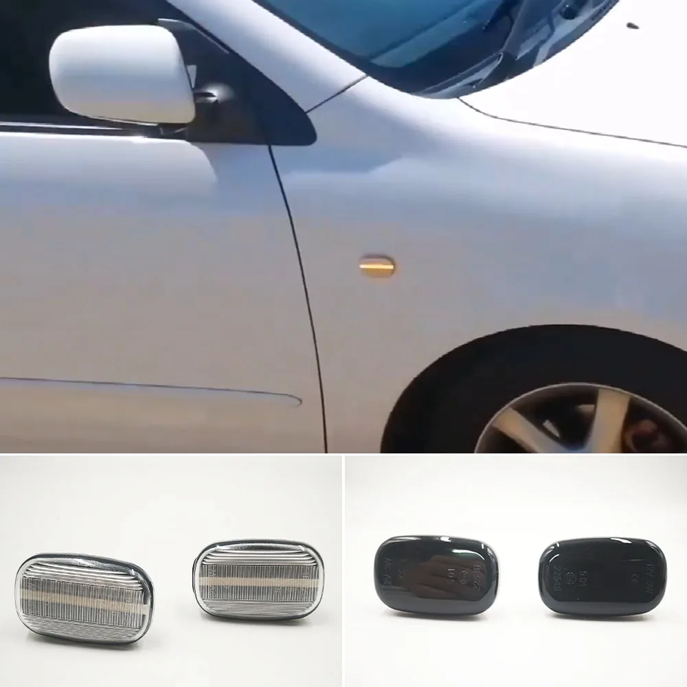 Светодиодный динамический боковой габаритный указатель поворота для Toyota Corolla