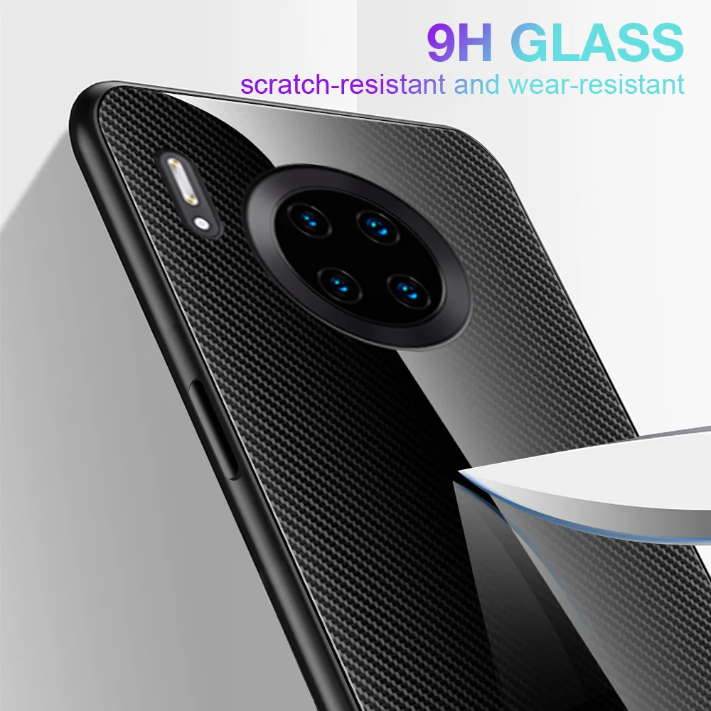 Для huawei mate 30 Pro P30 P30 Pro P30 Lite винтажный роскошный мягкий чехол с рамкой из закаленного стекла для huawei mate 30 Чехол