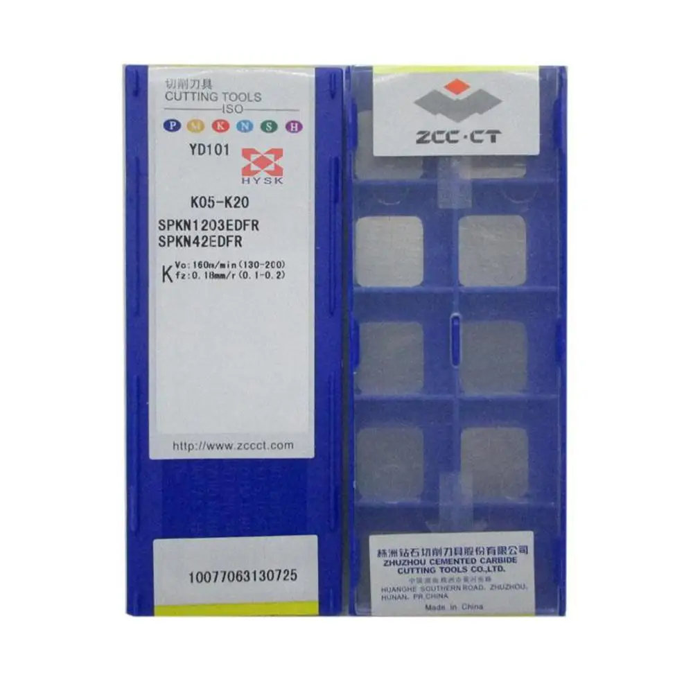 ZCC SPKN SPKN1203EDFR YD101 SPKN1504EDFR YD201 SPKN1203 SPKN1504 EDFR 10 шт. карбидная вставка для токарного