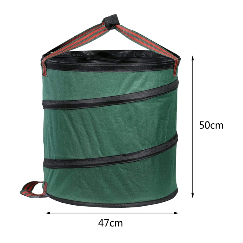 Collapsible Garbage Bin Garden Waste Bag Camping Trash Can Leaf Gardening Bag Laundry Storage Basket