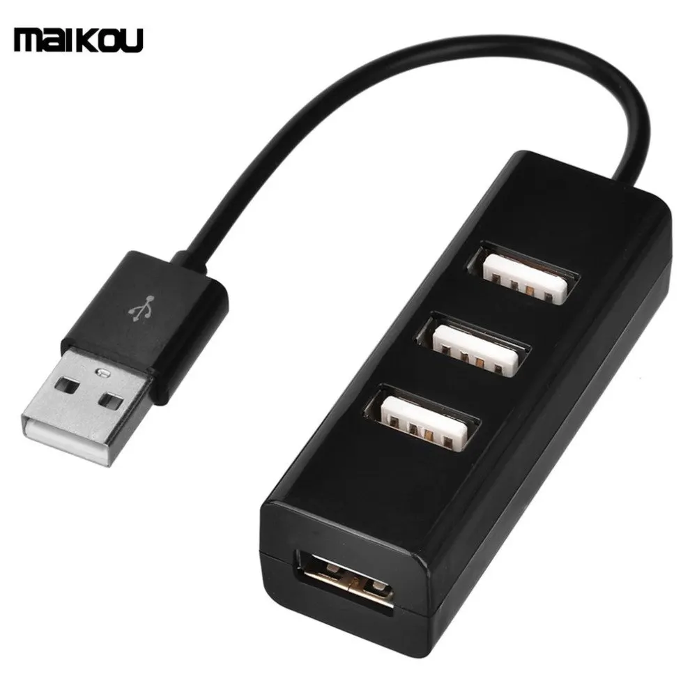 Maikou 4 порта usb-хаб высокая скорость передачи USB 2,0 концентратор адаптер Портативный USB разветвитель для ноутбука ноутбук ПК