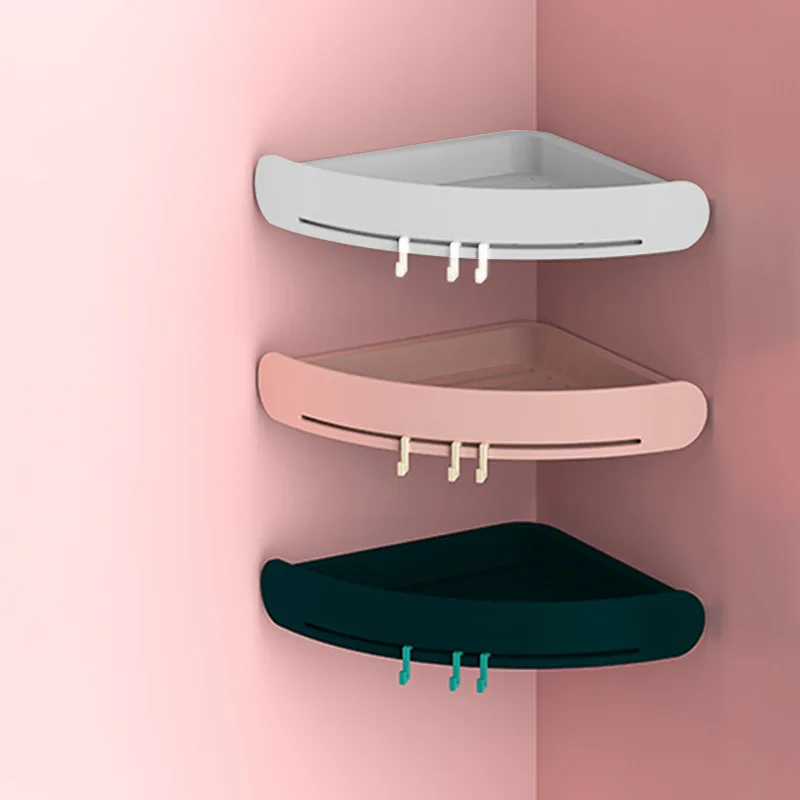 

Wall-mounted Bathroom Storage Shelf Rack Waterproof Floating Shelf Home Kitchen Storage Rack Bathroom Accessories Sets