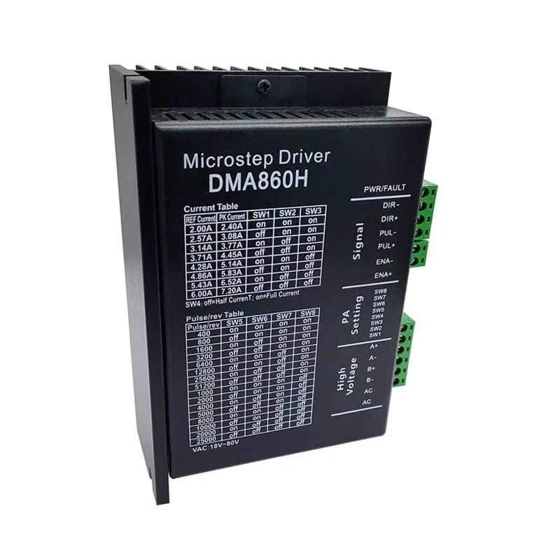 Микрошаговый драйвер DMA860H nema 34 42 AC24-80V DC24-80V двухфазный DSP | Обустройство дома