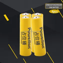 4 шт./лот 14500 литий-ионная литиевая манекена неоригинальная батарея AA батарея установки ненастоящие батарейки не может зарядное устройство