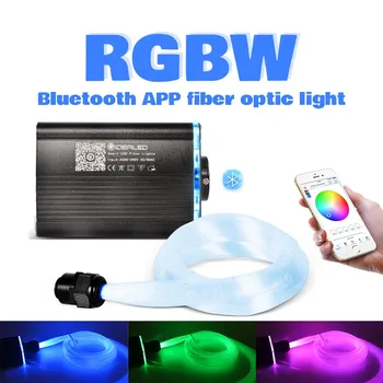 

LED Optic Fiber Lights Smart APP control RGBW Starry Sky Effect Ceiling Light 2-5m Optical Fiber Cable available Car Decoration