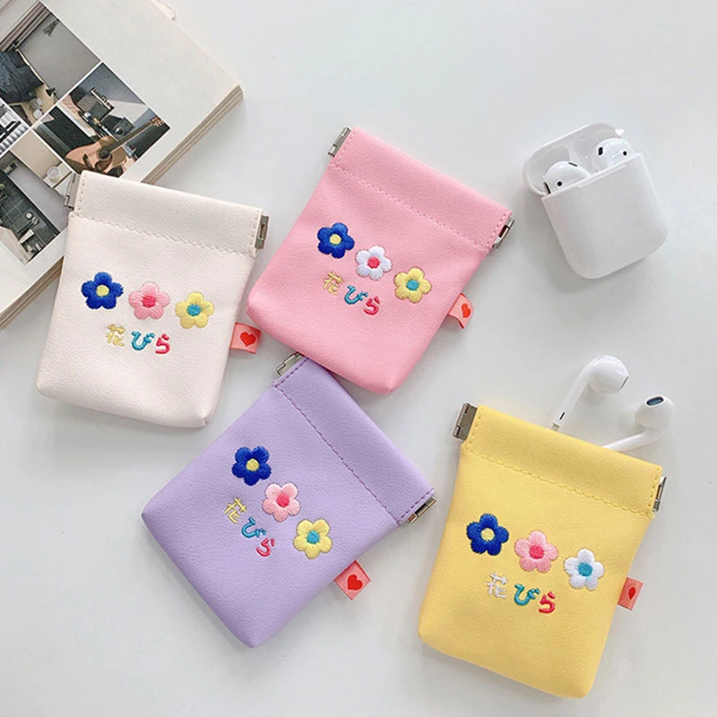 

Floral Embroidery Cheap Coin Purse Wallet Women Change Bag Credit Card ID Holder Coin Purses Wallets High Quality Coin BAG Pouch