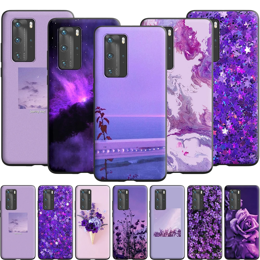 Силиконовый чехол Infinity on Purple для Huawei Mate 30 20 10 Lite Pro Y6 Y6P Y7 Y9 Y7A Y9A Prime 2019 Бамперы 