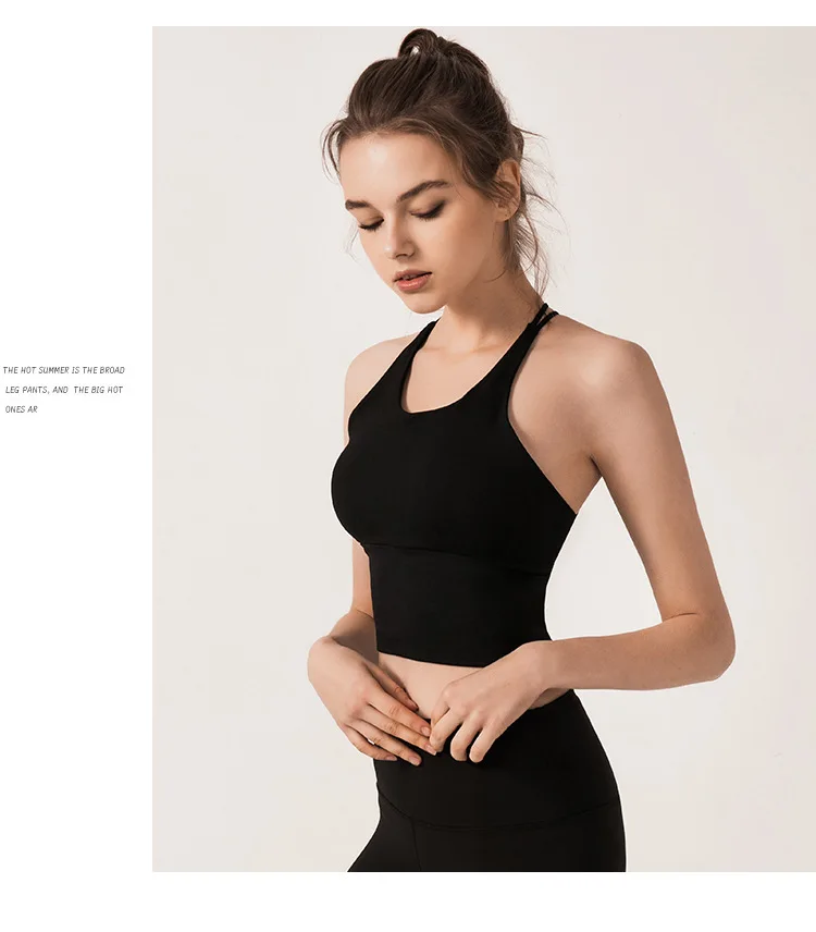 Sexy Push Up Sport Top Fitness Women Back Cross Yoga Shirt Solid Gym Sportswear Yoga Top Quick Dry Sport Shirt Women