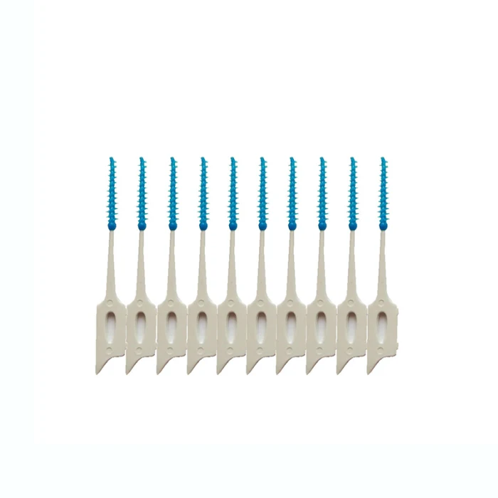 Tooth Cleaner Oral Clean 40 Pcs Soft Silicone Massage Toothbrush Toothpick JS11