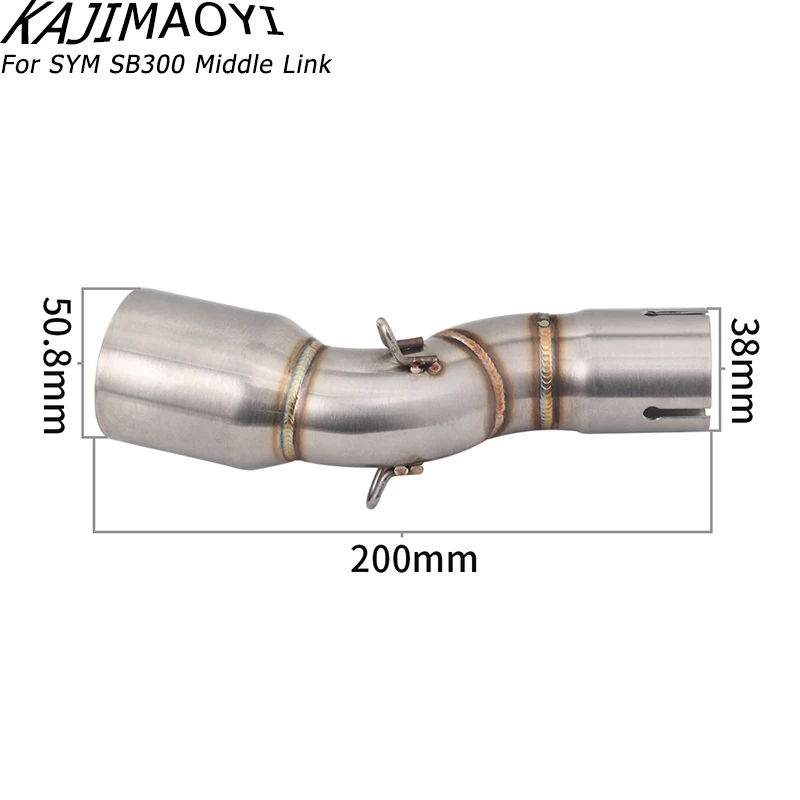Для SYM SB300 SB 300CR Escape аксессуары слипоны мотоцикл глушитель средняя звено трубы