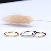 Kolmnsta 2mm Women Titanium Ring Cubic Zirconia Anniversary Wedding Engagement Band Size 4 to 13 bagues pour femme 4
