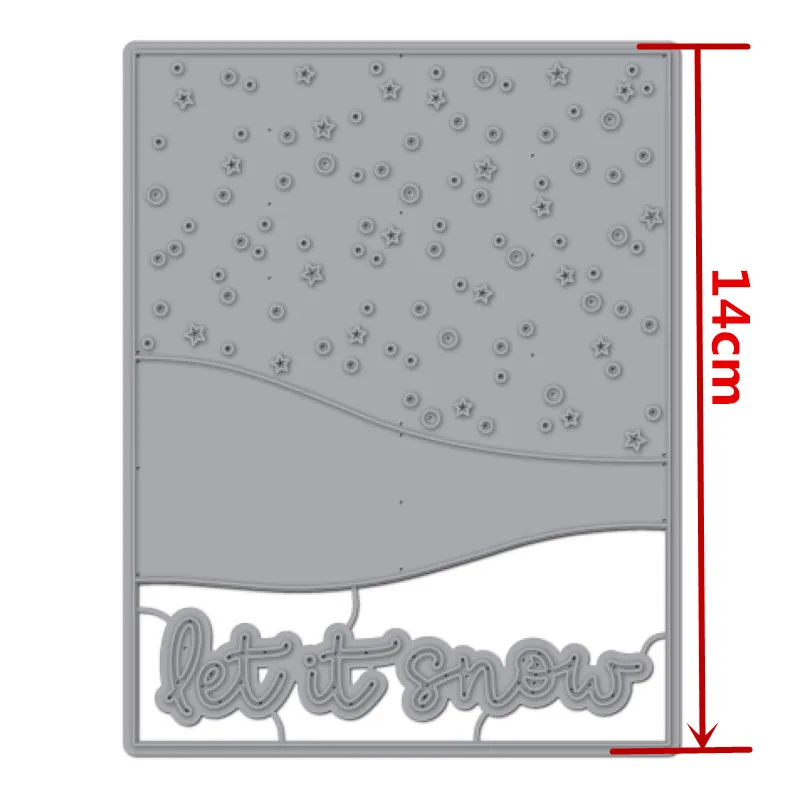 Зимние металлический Трафаретный вырубной штамп для Скрапбукинг и изготовления открыток Бумага ремесло пресс-формы