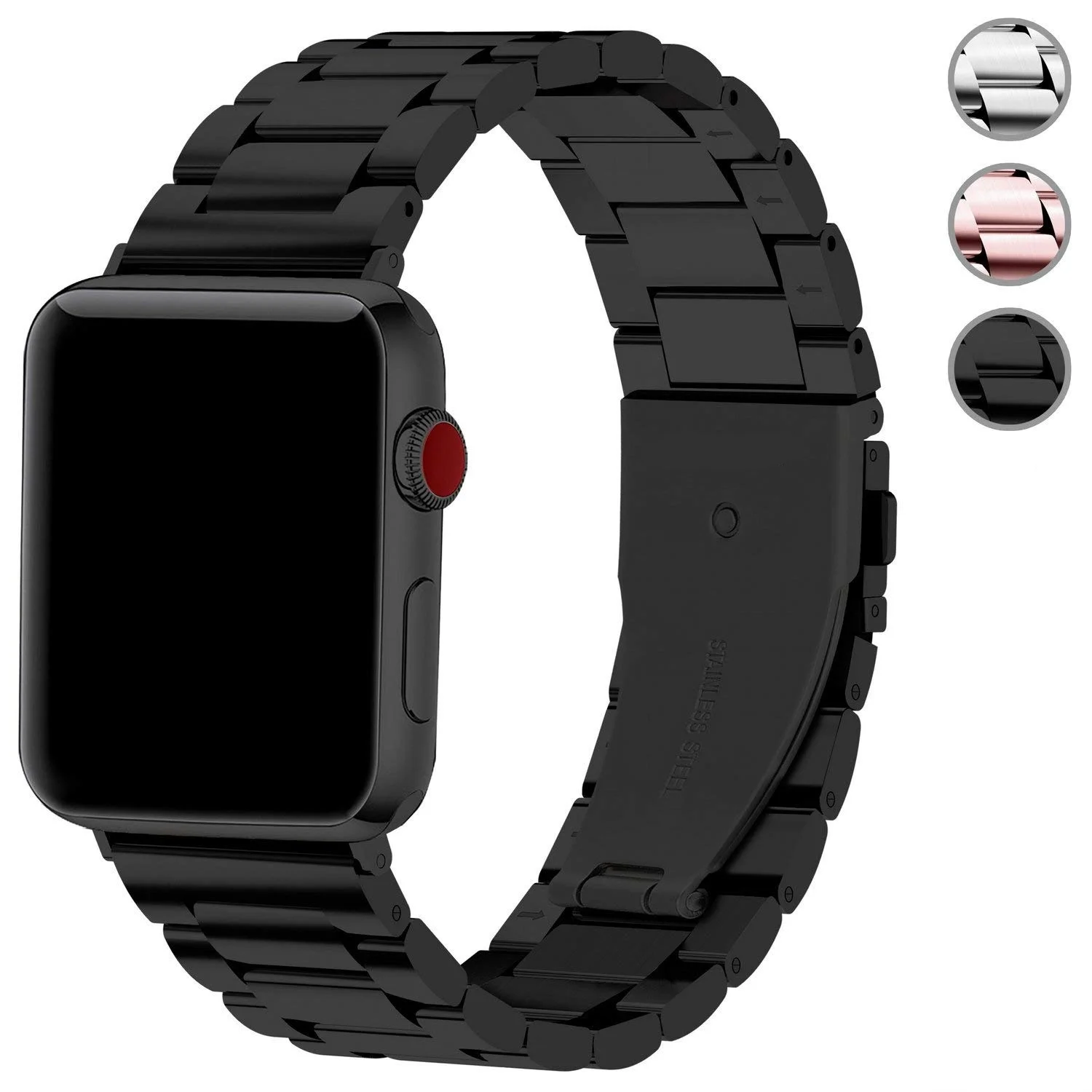 2 шт. ремешок для Apple watch band 44 мм 40 мм iWatch band 42 мм 38 мм браслет из нержавеющей стали + Миланская петля Apple watch 4 5 3 2 1