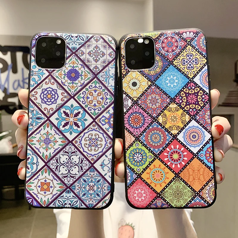 Fashion Plaid Design Soft TPU Case For Iphone 11 Pro Max X XR XS Silicone Back Cover 8 7 6 6S Plus Coque Capa |