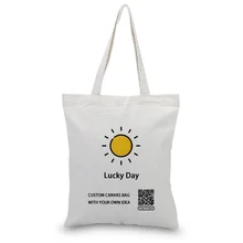 Холщовая Сумка-тоут, сумка для покупок, сумка для ежедневного использования, текст, сделай сам, Пользовательский логотип, эко многоразовая утилизация