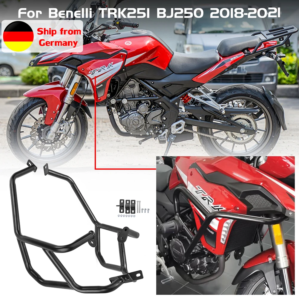 Motorcycle Upper Lower Engine Guard Crash Bar Tank Bumper Fairing Stunt Cage Protector Compatible With Tiger 900 Rally GT Pro Low 2020 2021(Black