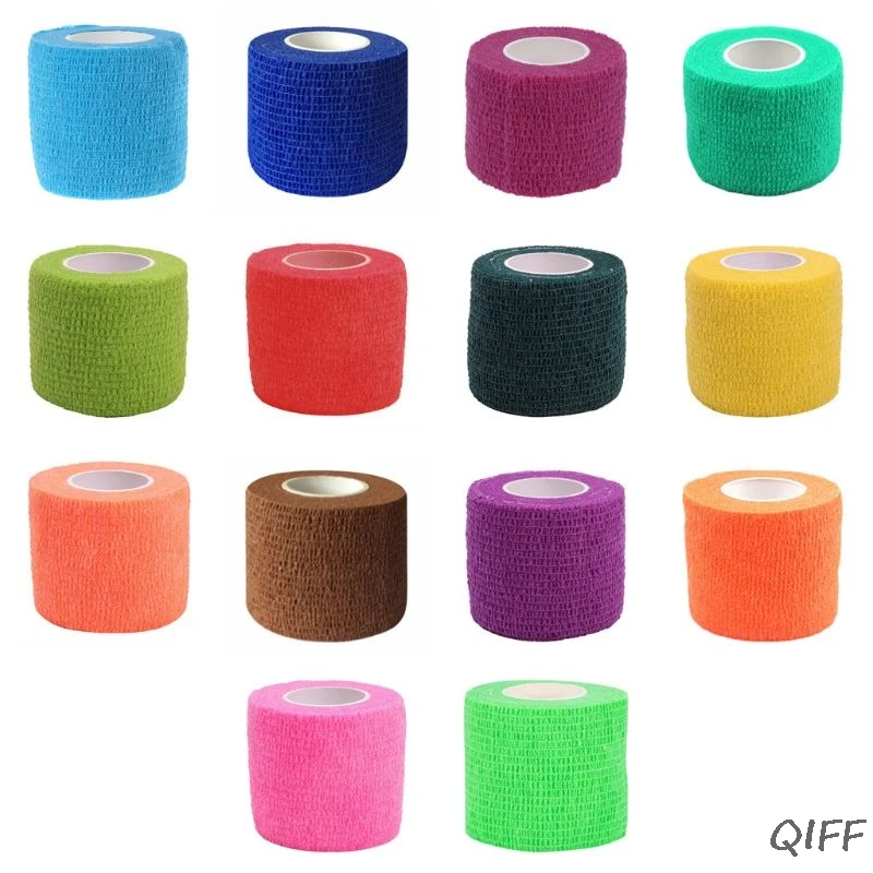

5cm x 4.5m Self Adhesive Elastic Bandage Medical First Aid Kit Colorful Tape New