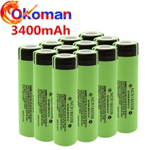 2-20 шт NCR18650B 3,7 v 3400mah 18650 литиевая аккумуляторная батарея для фонариков