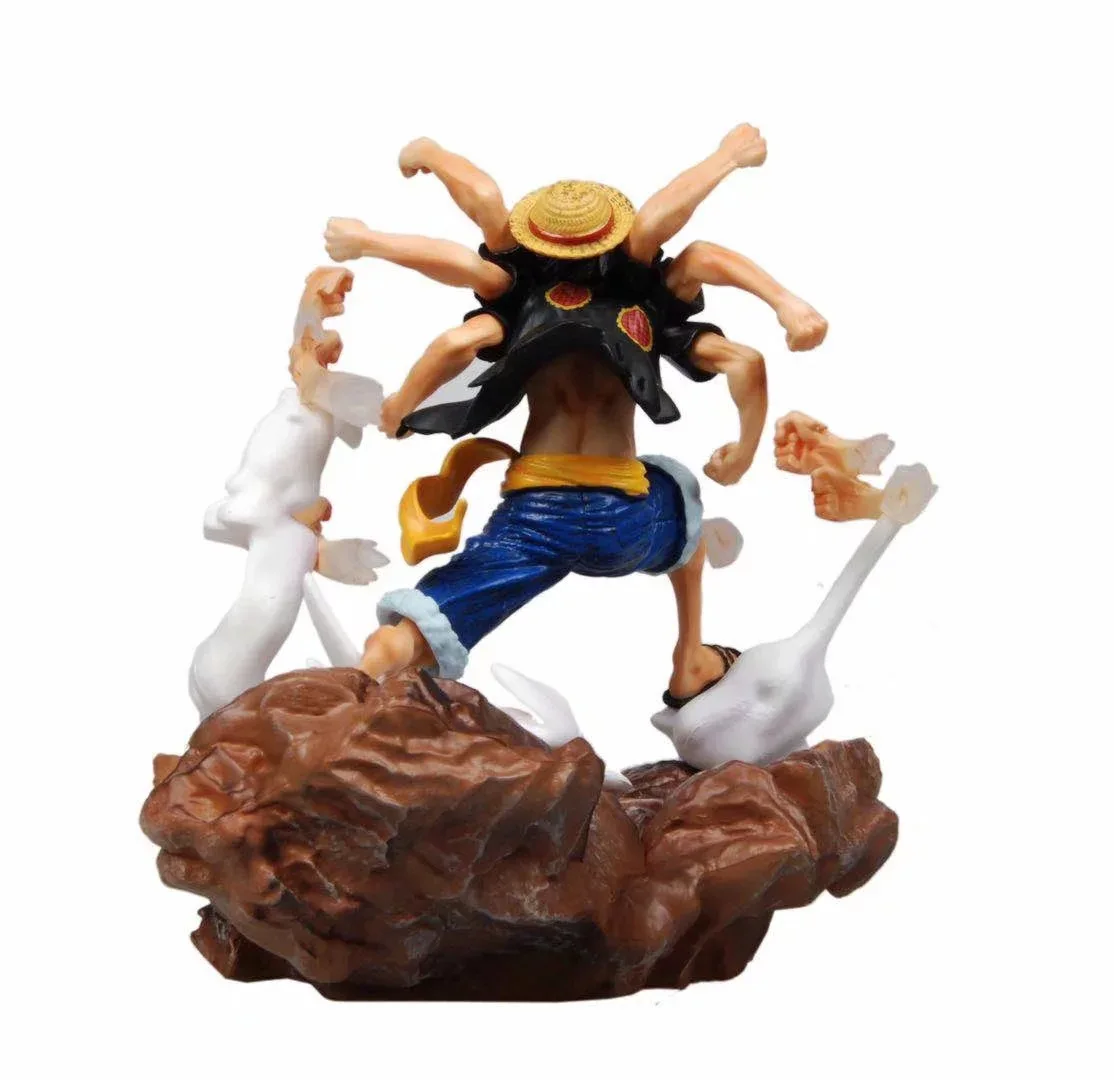 

One Piece GK Laser Gun Rubber Machine Guns Luffy Pop Phantom Luffy Boxed Model Garage Kit