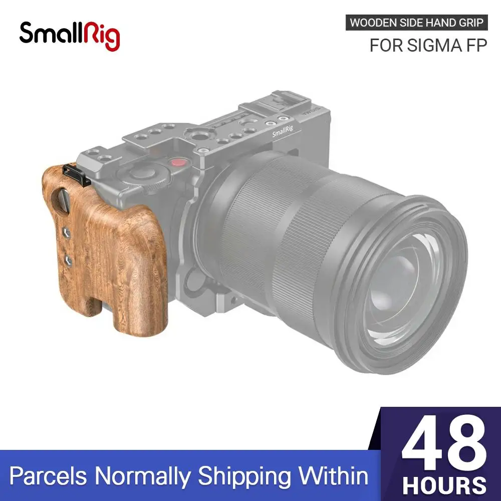 Деревянная ручка SmallRig для Sigma fp DSLR-камеры с ремешком и слотом видеосъемки