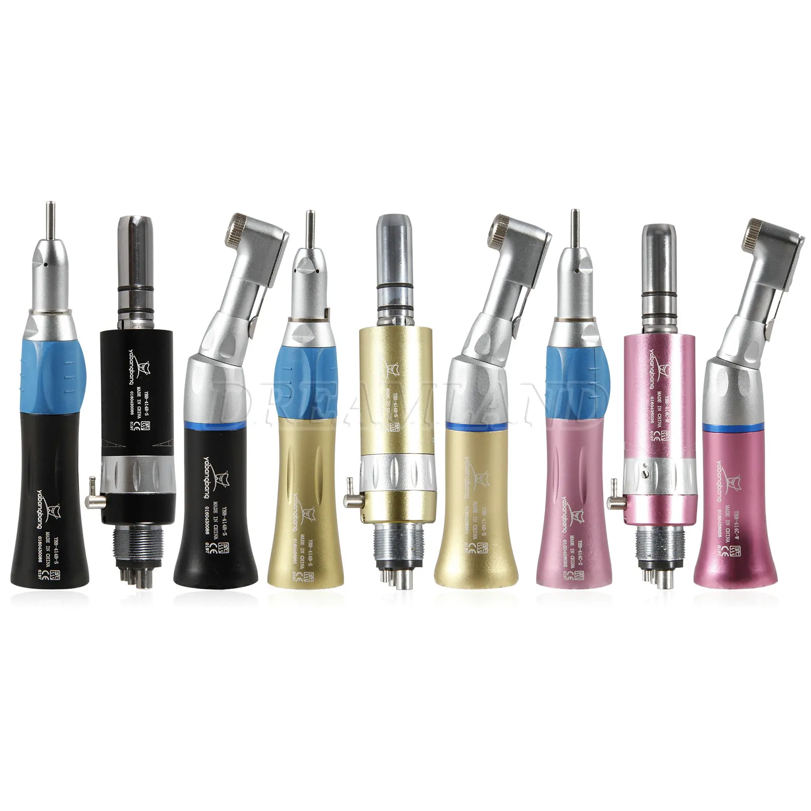 

Зубные 4 отверстия е-образные щипцы для пневматического двигателя микромотор + прямые с косым углом с золотой/розовый/черный цвет набор наконечников модель Зубов Стоматологический Инструмент