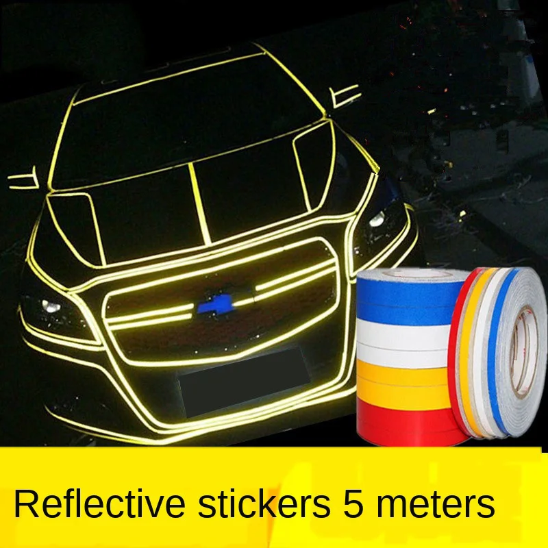 

Car Accessories Car reflective Stickers Reflective Warning Stickers Motorcycle Decorative Strip Waterproof Decorative Stickers