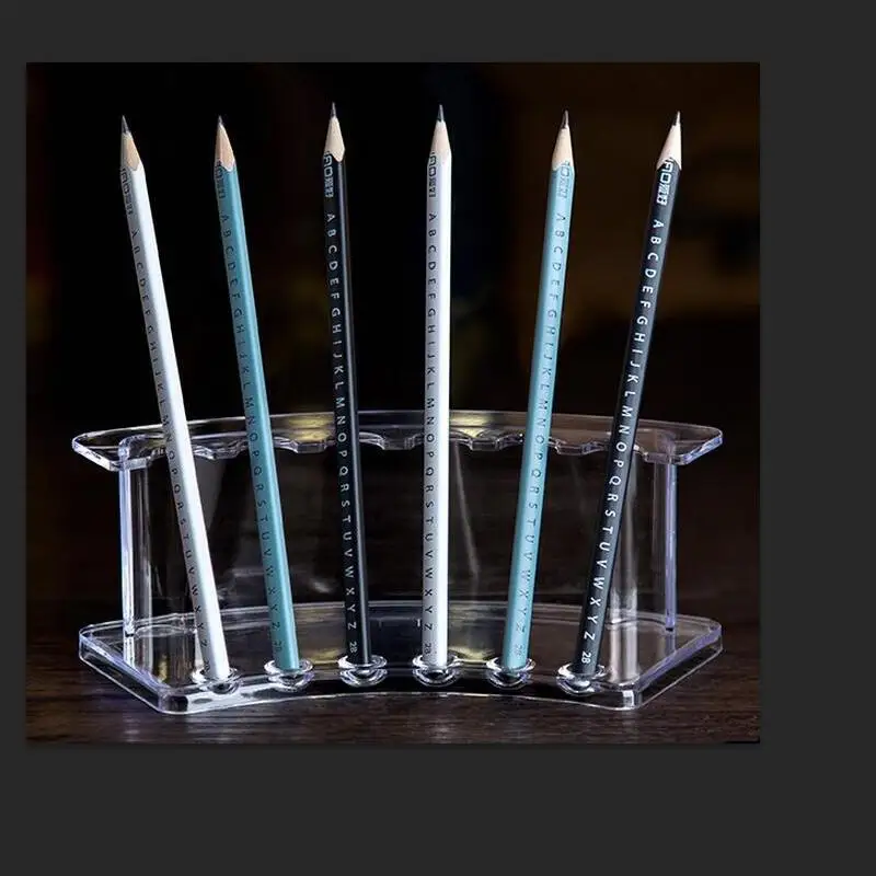 Pen Stand Acrylic Eyeshadow Pen Display Stand Stationery Store Pencil Stand  Eyebrow Pencil Neutral Pen Ballpoint Pen Storage Box - Storage Holders &  Racks - AliExpress