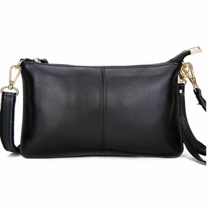 Classic Women Leather Handbag Shoulder Tote Purse Zippered Crossbody Bag Simple Design Fashion Bolsos Mujer J9
