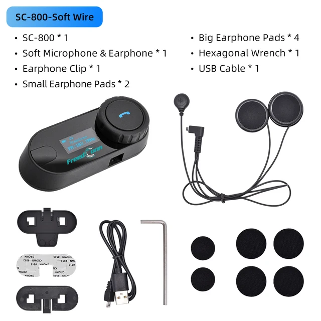 Auricolare per casco interfono Moto Deelife Bluetooth vivavoce per cuffie  Wireless Moto con comunicatore microfono|Helmet Headsets| - AliExpress
