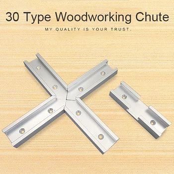 

30 Type T-Track Woodworking Tool Track Jig Intersection Chute Aluminum Slot Miter for Electric Circular Saw Flip Table Tools D9