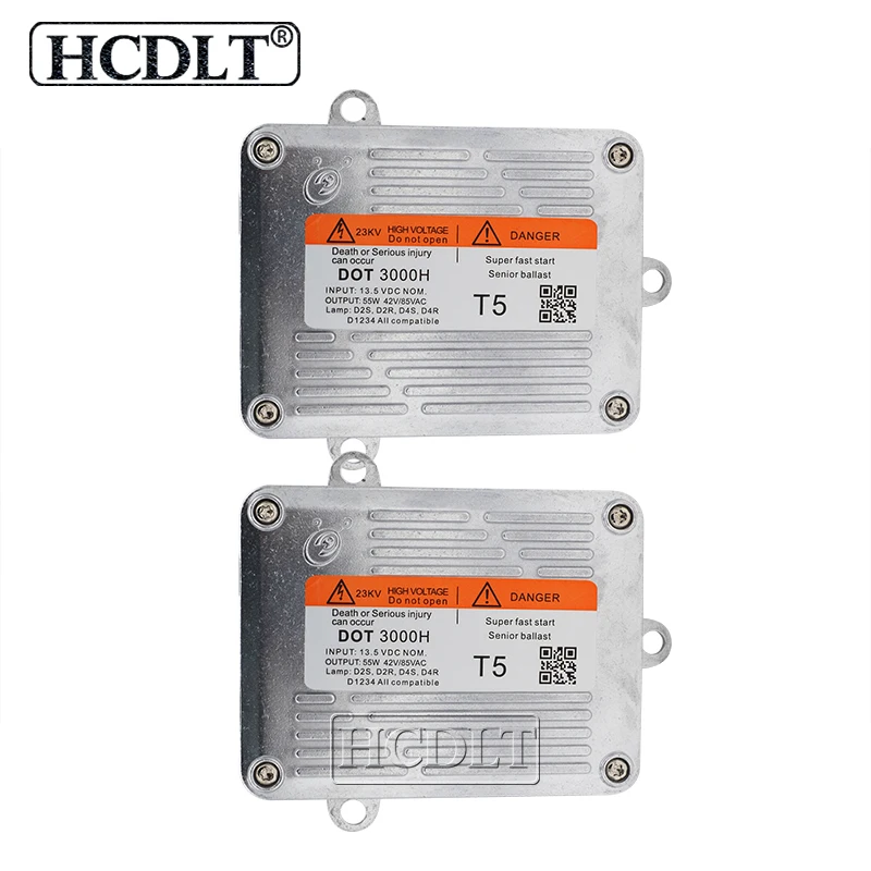 HCDLT 2PCS AC 55W DLT Xenon HID Ballast 12V Silm Digital Block Ignition Ballast For Car Headlight Kit H1 H3 H4 H8 H9 H11 HB3 HB4 (5)