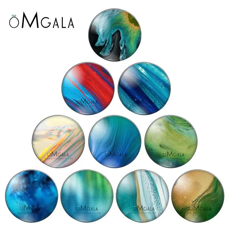 

Watercolor Art Paintings Line Stripe Patterns 12mm/14mm/18mm/20mm/25mm Round photo demo glass cabochon flat back Making findings