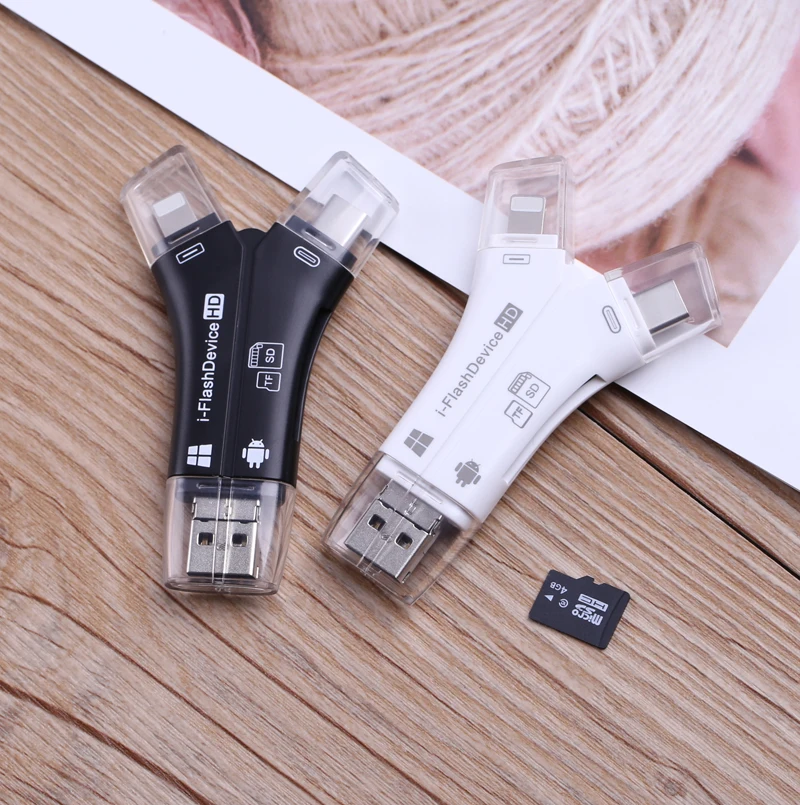 IOS Micro USB SD кардридер OTG адаптер Adaptador Тип C tf памяти для iphone Huawei Samsung MacBook ноутбук ПК |
