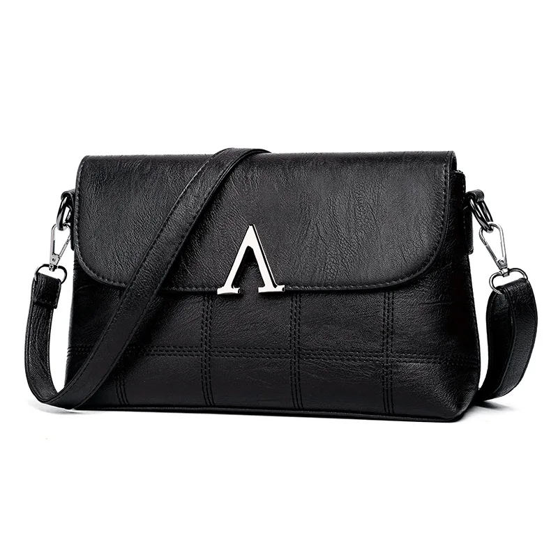 

WOMEN'S Bag 2019 New Style Lounge Crossbody Bag Korean-style Simple Versatile V Package Cover Type Handbag