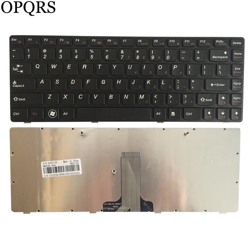 Новая клавиатура для ноутбука в США Lenovo G475 V470 G470AH G470GH B470 G470 английская черная Teclado