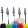 Ceramic Milling Cutter Manicure Nail Drill Bits Electric Nail Files Pink Blue Grinding Bits Mills Cutter Burr Accessories 2