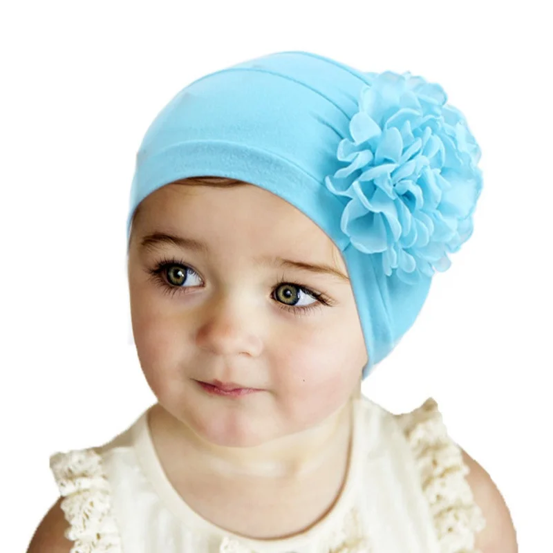 

Lovely Baby Girl Hat 1-6Y Toddler Kids Turban Hedging Cap for Girls Children Elastic Infant Accessories Soft Spring Autumn Hat