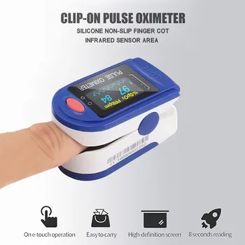

Drop Shipping Pulsioximetro Fingertip Pulse Oximeter Oximetro blood oxygen monitor De Pulso Dedo For Adults And Children