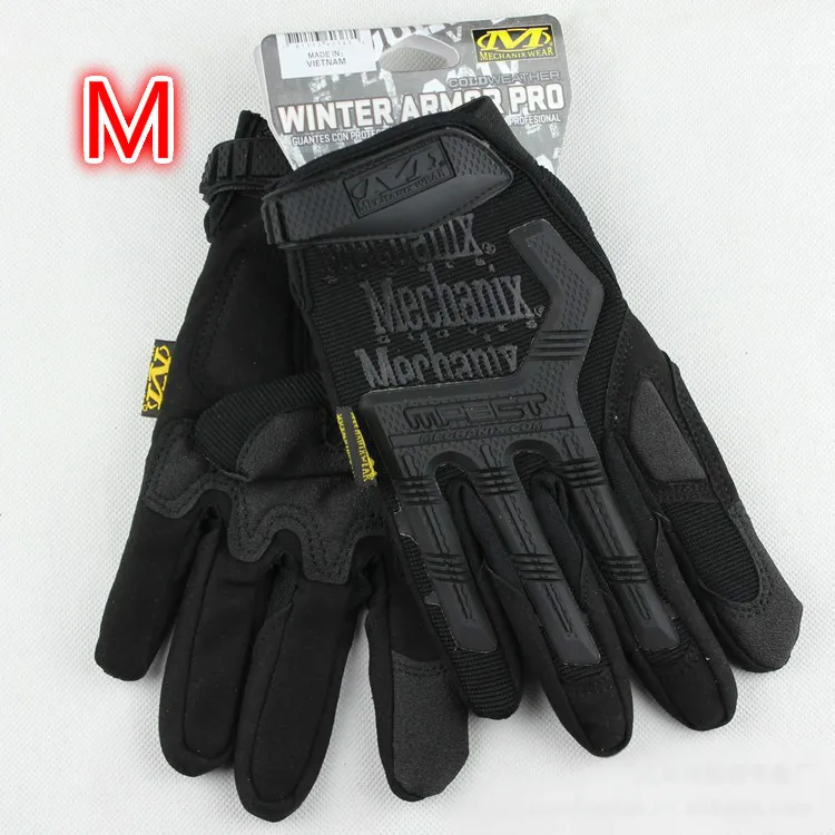MECHANIX, тактические перчатки, США, уплотнение, армейские, для улицы, мужские, полный палец, мотоциклетные, рабочие, кожаные перчатки, для спортзала, варежки - Цвет: M