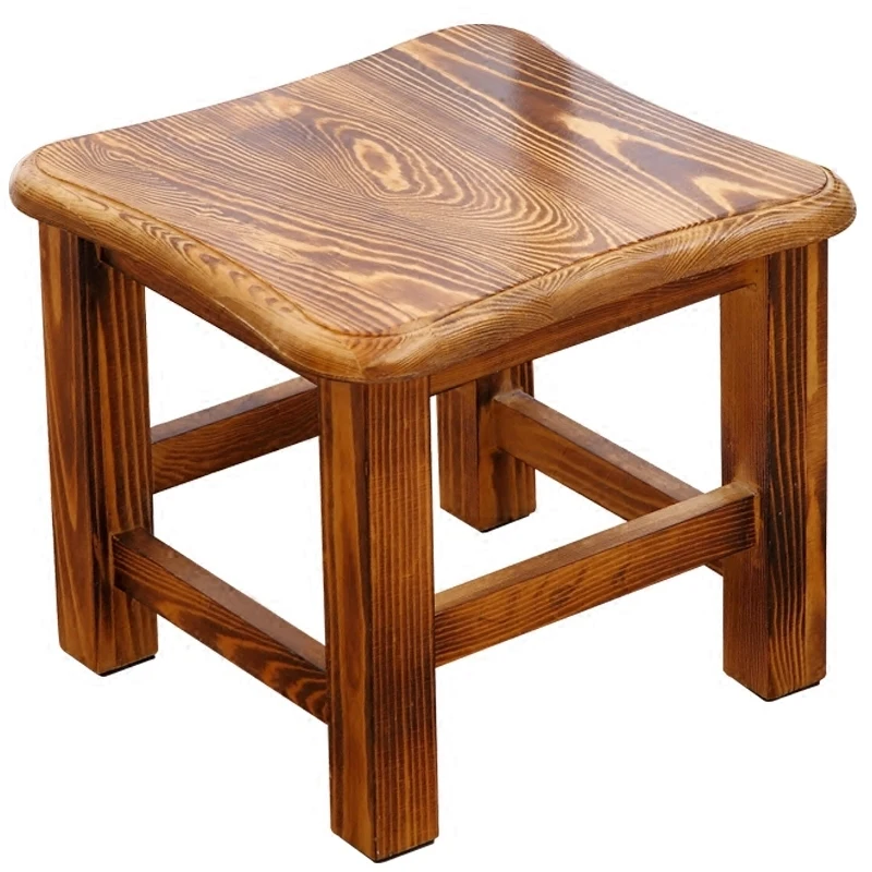 

H1 Log Stool Home Fashion Solid Wood Creative Bench Adult Low Stool Living Room Coffee Table Stool Dining Table Stool Shoe Bench