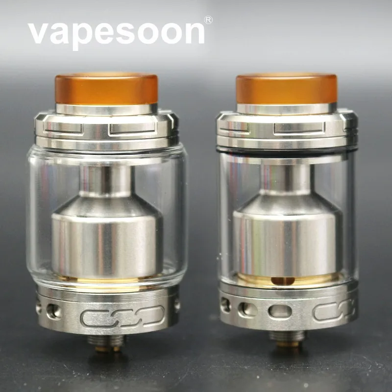 

Manta RTA Rebuildable Tank Atomizer 24mm Electronic cigarette atomizer 3.5ml with 4.5ml Bubble Glass 810 resin drip tip