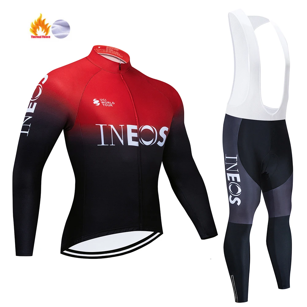 INEOS Зимняя Теплая Флисовая одежда для велоспорта, Мужская трикотажная одежда, костюм для езды на велосипеде, MTB, одежда, комбинезон, комплект