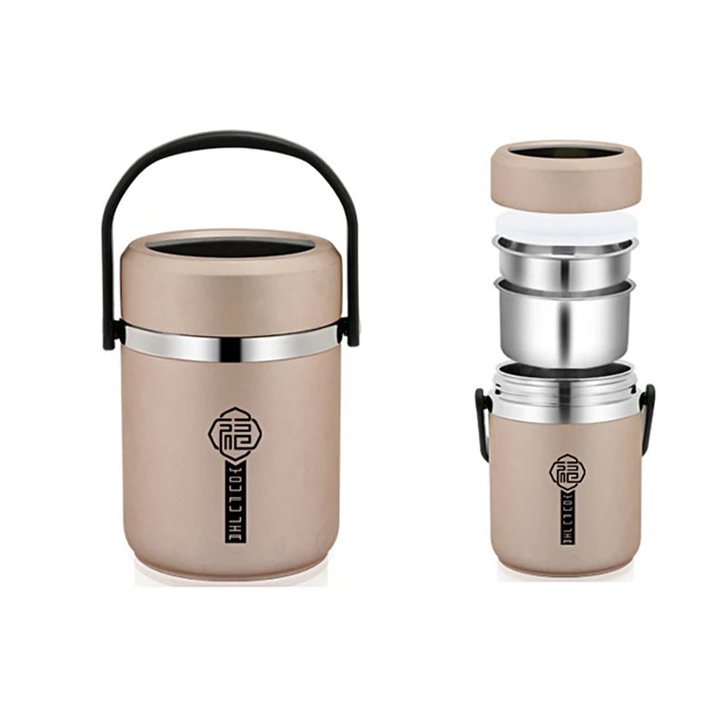 12 hour Vacuum Insulated Lunch Box Stainless Steel Bento Box Japanese Style  School Kids Camping Portable Food Container Thermos