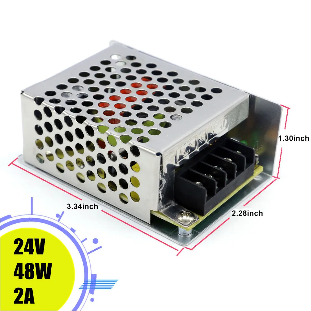 S-48-24 DC 24V 48W импульсный источник светильник световой трансформатор для