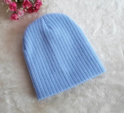 Light Blue Детские шляпы, детские новорожденных трикотажные Кепки крючком однотонные Детские шапочки для маленьких мальчиков и девочек Шапки Головные уборы шапочки для малышей аксессуары - Цвет: Light Blue