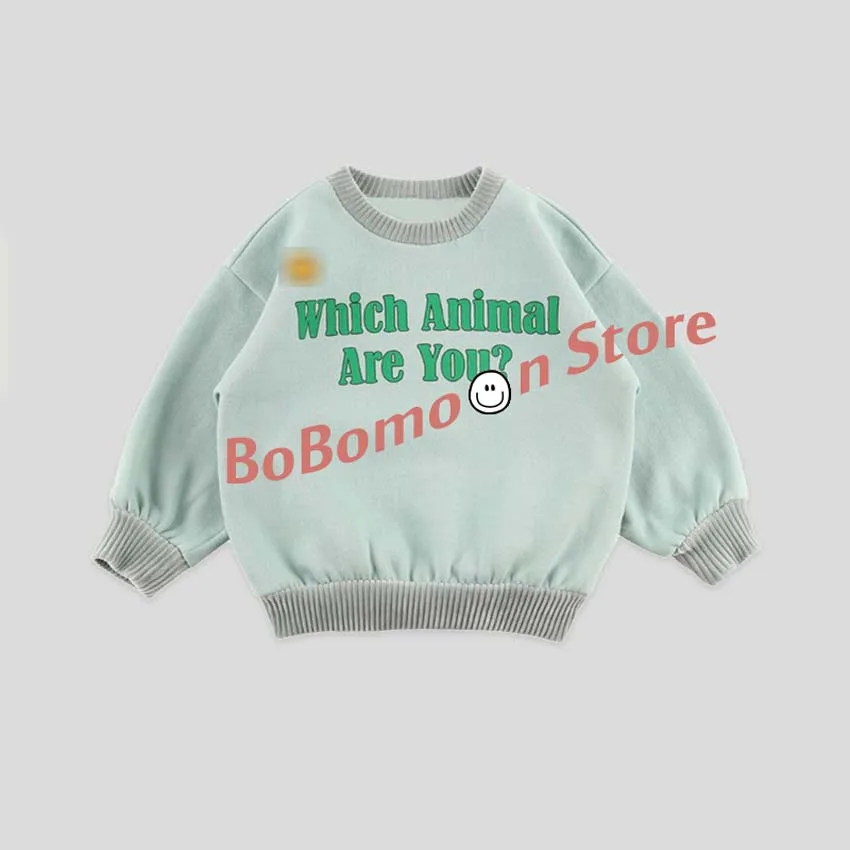 BOBOmoon-BB/ г. Осенние толстовки для маленьких мальчиков, свитер для новорожденных девочек с надписью Одежда для мальчиков с героями мультфильмов одежда для детей топы для девочек